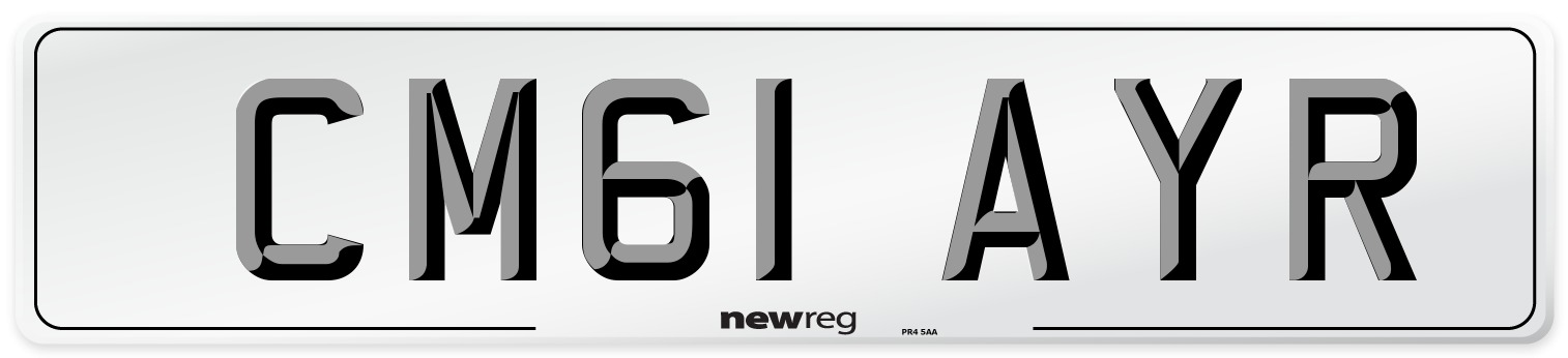 CM61 AYR Number Plate from New Reg